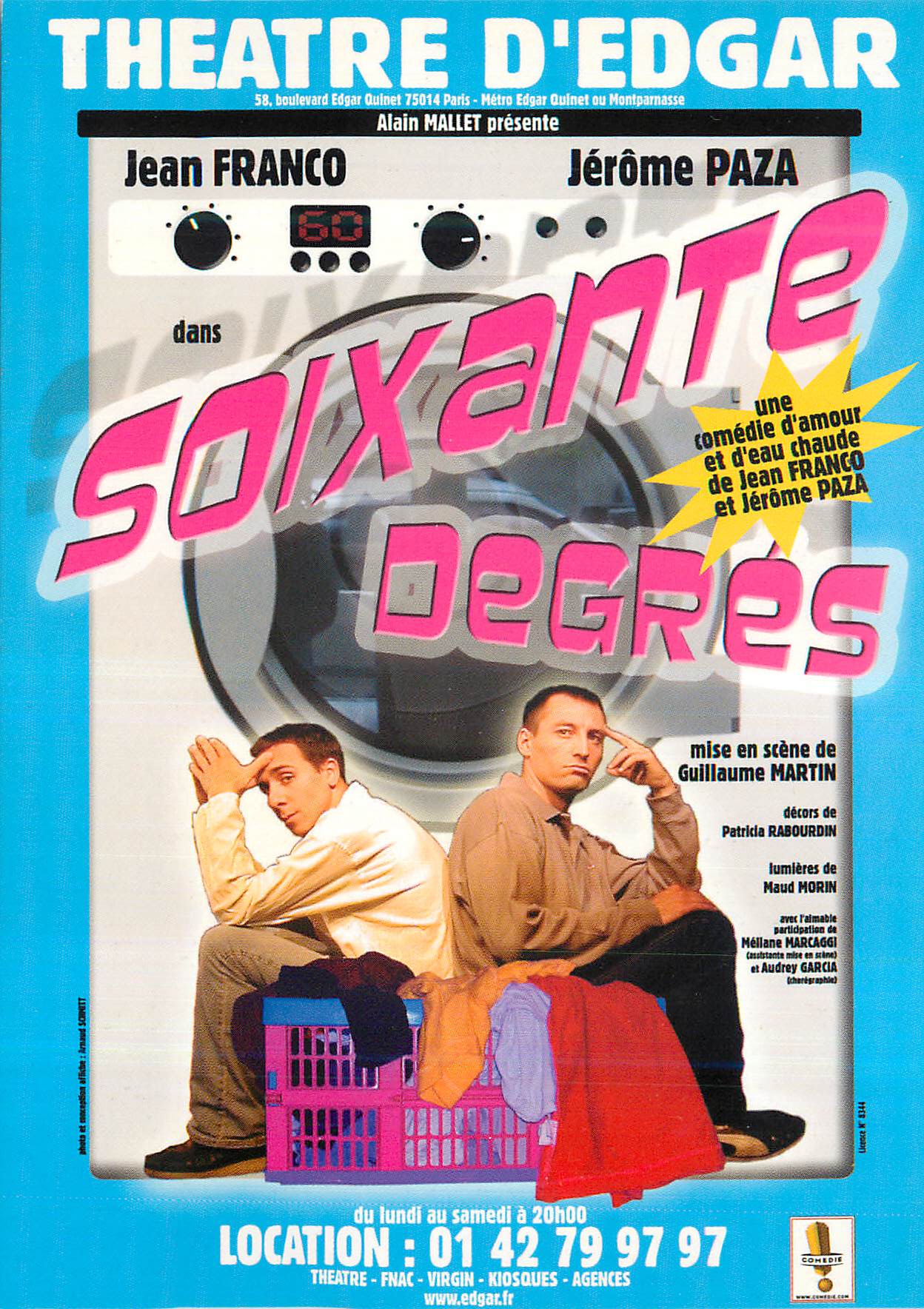 CPM Theatre D Edgar Alain Mallet presente Jean Franco Jerome Paza Soixante Degres Deux amis se retrouvent regulierement 